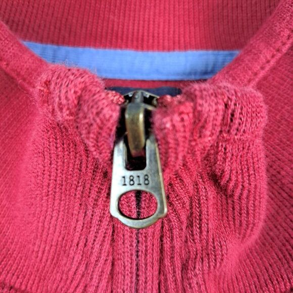 Brooks Brothers Sweater Mens L Quarter Zip Maroon Sweatshirt Pullover Casual - Picture 4 of 12